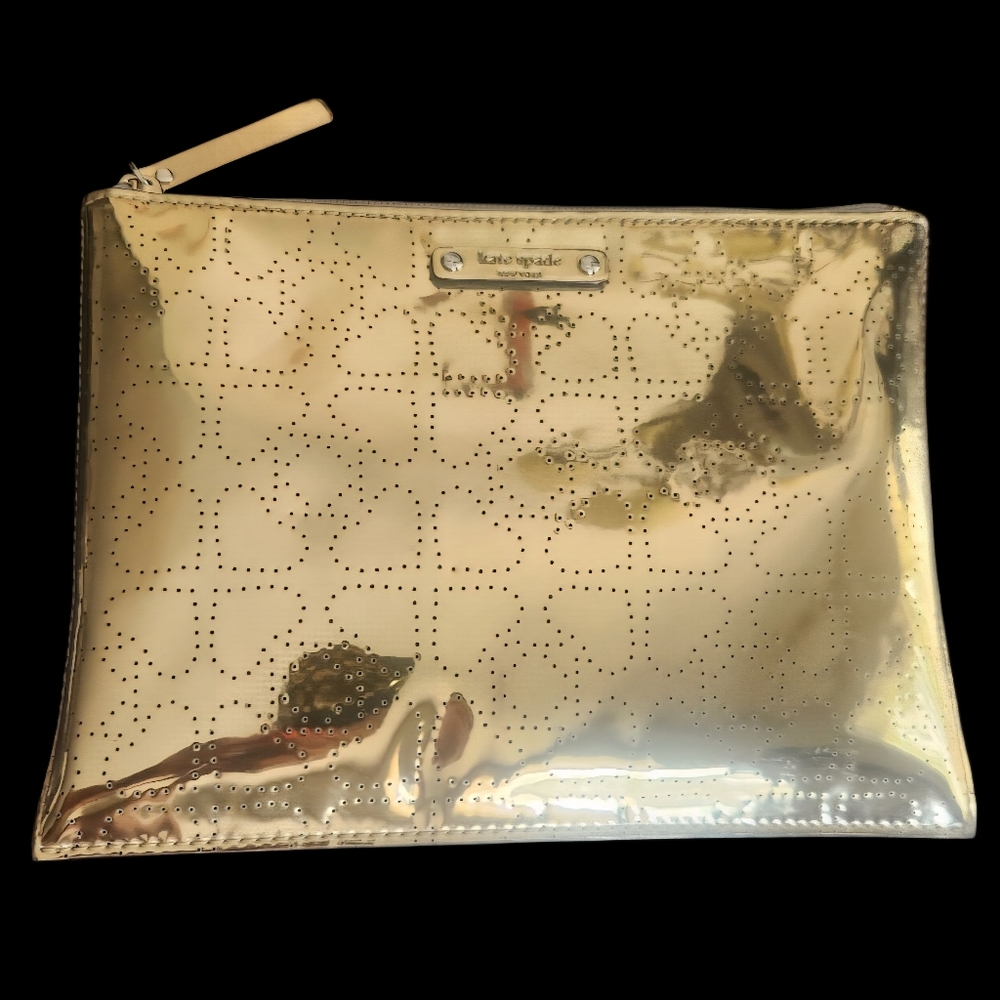 Kate Spade Gold Clutch